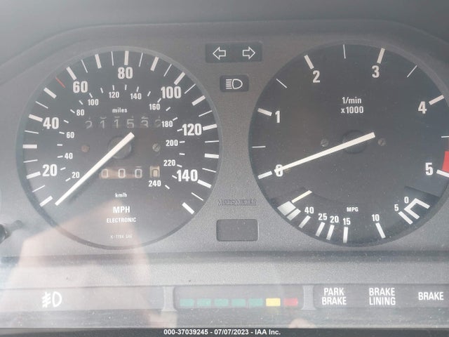 1987 BMW 325 E VIN: WBAAB5409H9697310