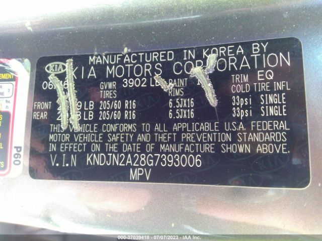 KNDJN2A28G7393006 KIA Soul Base