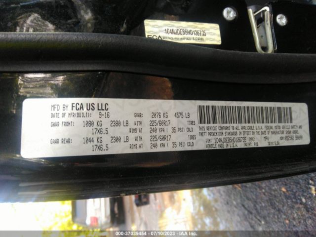 1C4NJDEB5HD126735 Jeep Compass High Altitude