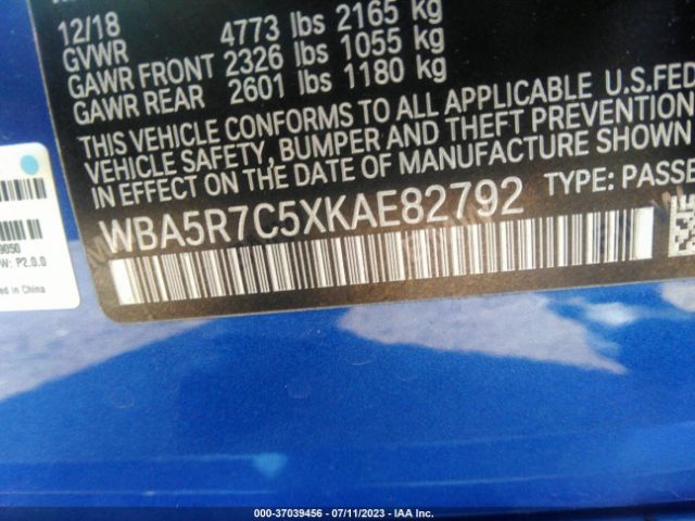 WBA5R7C5XKAE82792 BMW 3 Series 330i Xdrive