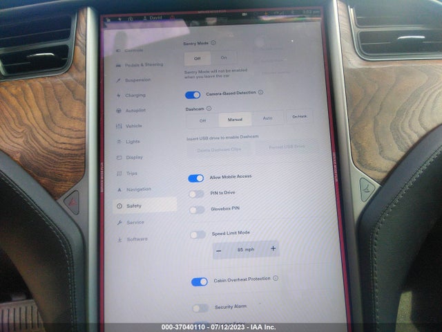 Tesla Model S 75d/100d/p100d 2018 5YJSA1E2XJF292197 Image 10