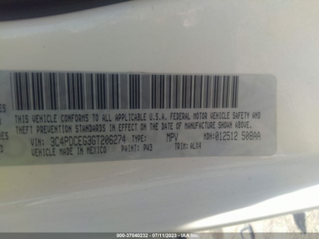 3C4PDCEG3GT206274 Dodge Journey R/t