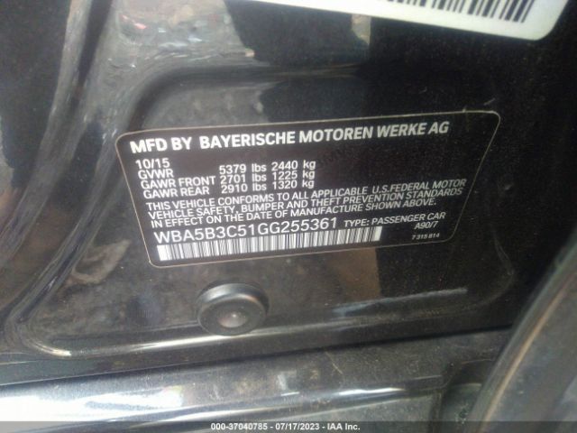 WBA5B3C51GG255361 BMW 5 Series 535i Xdrive