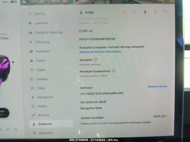 5YJYGDEE4MF183145 Tesla Model Y Long Range