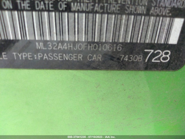 ML32A4HJ0FH010616 Mitsubishi Mirage Es/rf