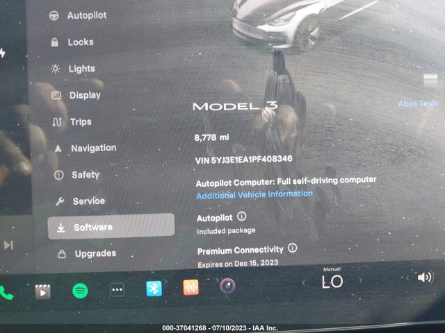 Tesla MODEL 3 2023 5YJ3E1EA1PF408346 Image 7