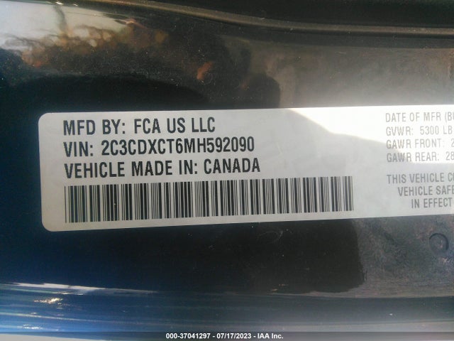 Dodge CHARGER R/T 2021 2C3CDXCT6MH592090 Image 9