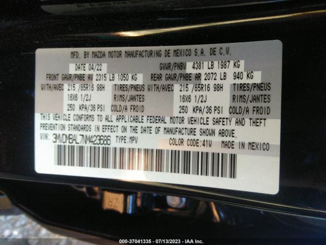 3MVDMBAL7NM423686 Mazda Cx-30 2.5 S