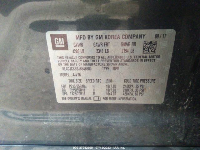 KL4CJCSB9JB546600 Buick Encore Essence