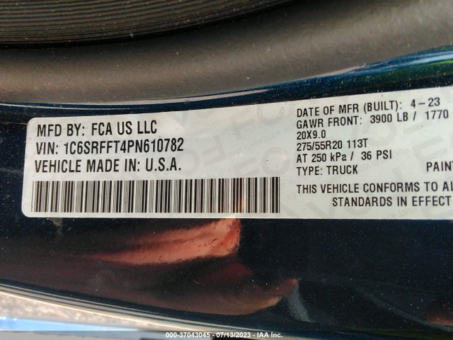 1C6SRFFT4PN610782 RAM 1500 Big Horn