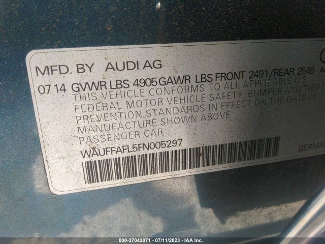 WAUFFAFL5FN005297 Audi A4 Premium Plus