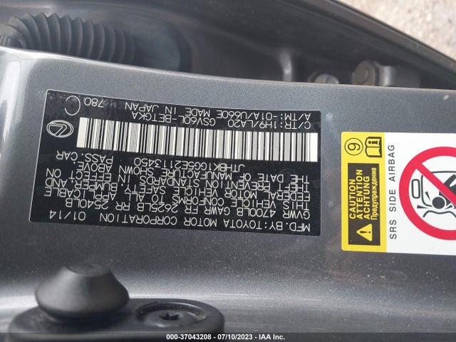 JTHBK1GG5E2113450 Lexus ES 350