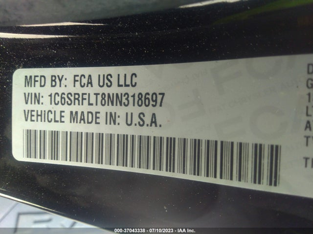 1C6SRFLT8NN318697 RAM 1500 Rebel