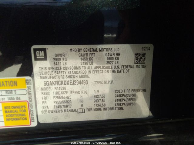 5GAKRCKDXEJ294493 Buick Enclave Premium