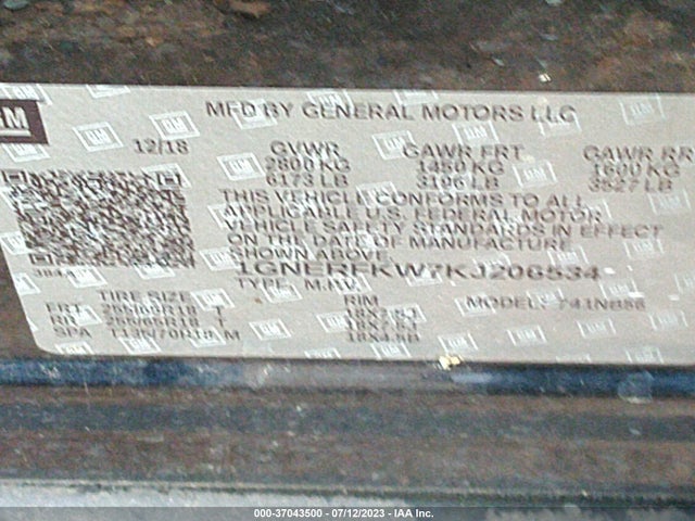 Chevrolet Traverse Ls 2019 1GNERFKW7KJ206534 Image 9