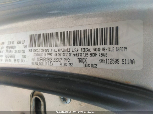 RAM 1500 Big Horn 2016 1C6RR7GT9GS192367 Image 9