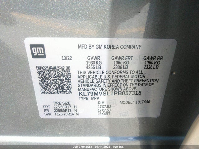 Chevrolet Trailblazer Activ 2023 KL79MVSL1PB057318 Image 9
