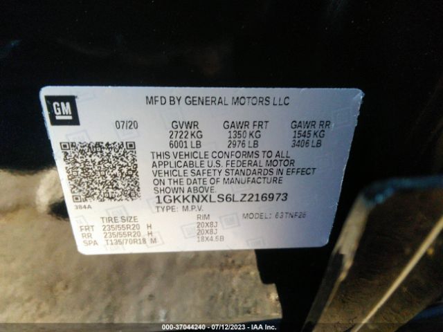 1GKKNXLS6LZ216973 GMC Acadia Denali