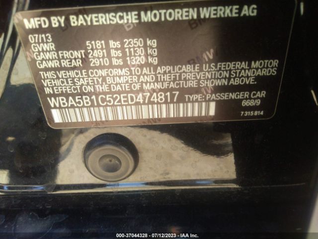 WBA5B1C52ED474817 BMW 5 Series 535i
