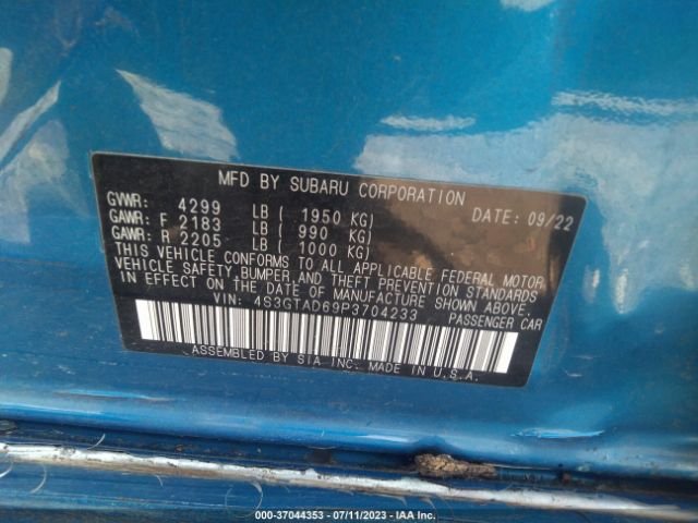 4S3GTAD69P3704233 Subaru Impreza Premium