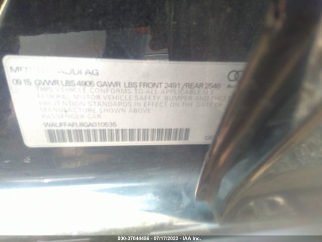 WAUFFAFL8GA010535 Audi A4 Premium Plus