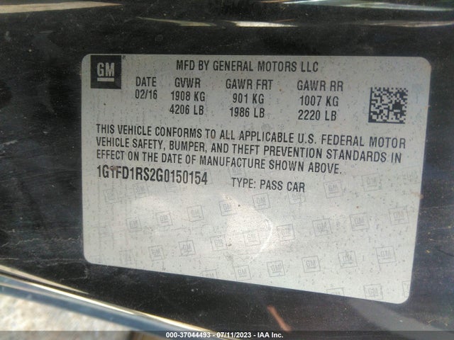 Chevrolet Camaro 2lt 2016 1G1FD1RS2G0150154 Image 11