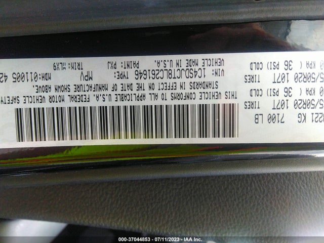 Dodge Durango R/t 2020 1C4SDJCT8LC261646 Image 9