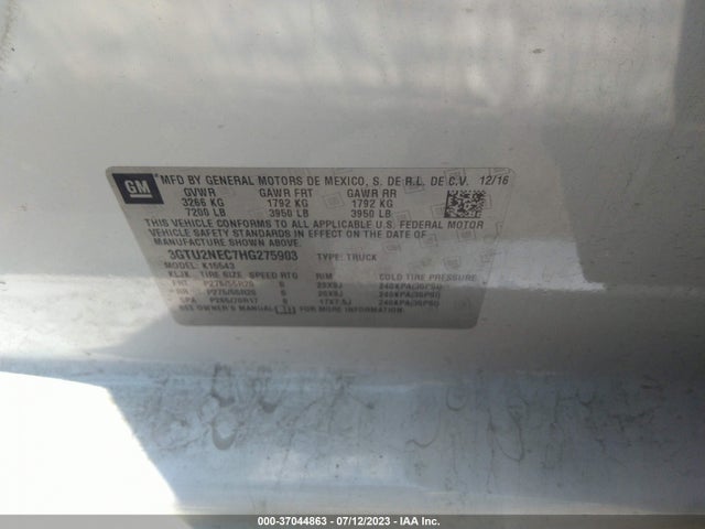 GMC Sierra 1500 Slt 2017 3GTU2NEC7HG275903 Image 9