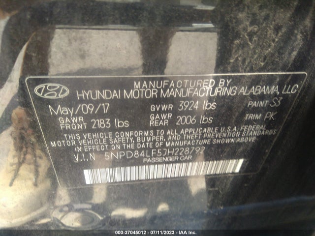 Hyundai ELANTRA SEL 2018 5NPD84LF5JH228792 Image 16