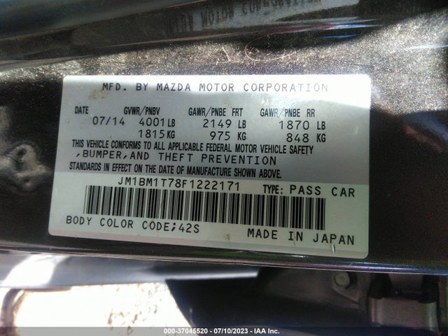 Mazda Mazda3 I Sv 2015 JM1BM1T78F1222171 Image 9