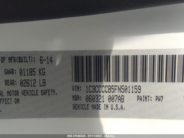 1C3CCCCB5FN501159 Chrysler 200 C