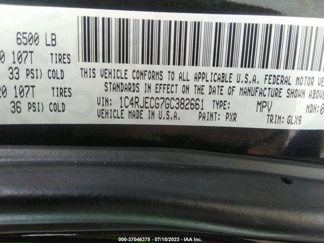 1C4RJECG7GC382661 Jeep Grand Cherokee Overland