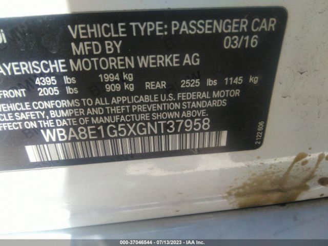 WBA8E1G5XGNT37958 BMW 3 Series 320i