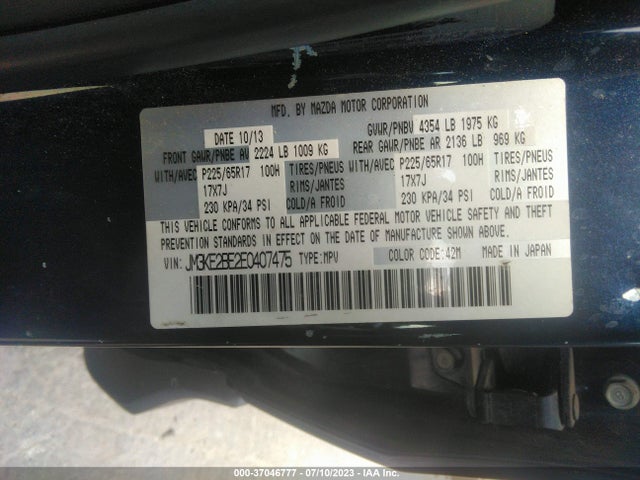 Mazda CX-5 SPORT 2014 JM3KE2BE2E0407475 Image 15