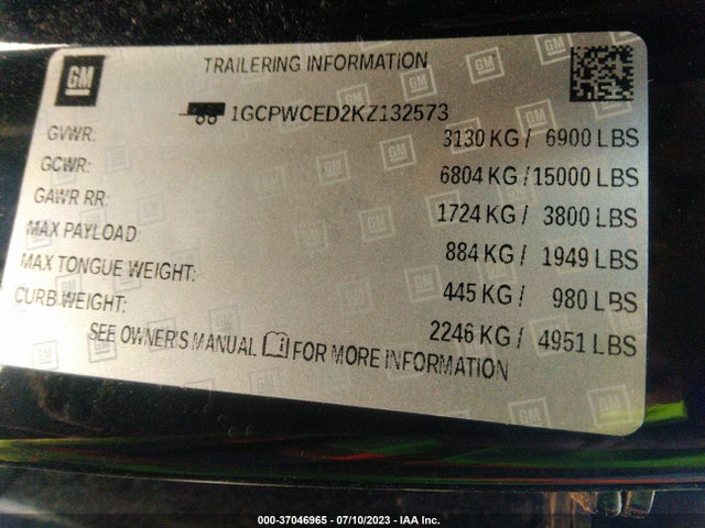 Chevrolet Silverado 1500 Lt 2019 1GCPWCED2KZ132573 Image 9