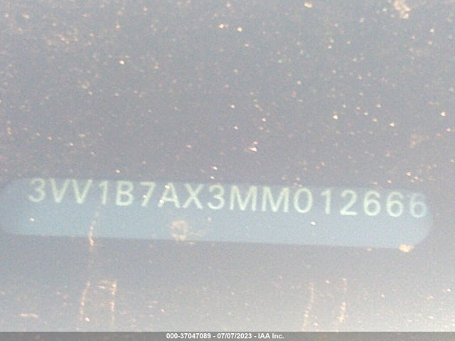 3VV1B7AX3MM012666 Volkswagen TIGUAN S