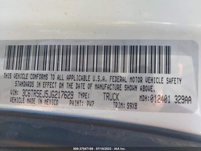 3C6TR5EJ5JG217629 RAM 2500 Power Wagon