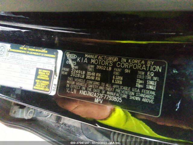 KNDJN2A22F7793805 KIA Soul Base