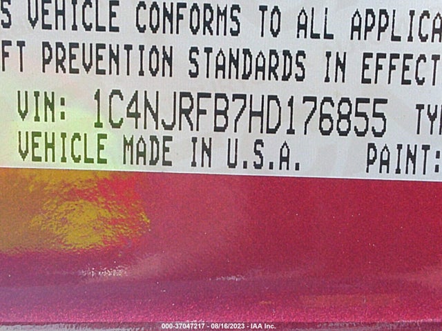 1C4NJRFB7HD176855 Jeep Patriot High Altitude