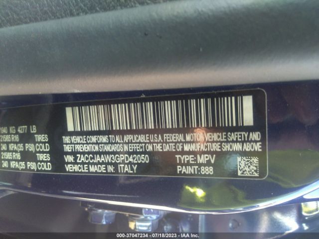 ZACCJAAW3GPD42050 Jeep Renegade Sport