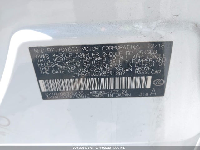 JTHBA1D2XK5091287 Lexus Is Is 300