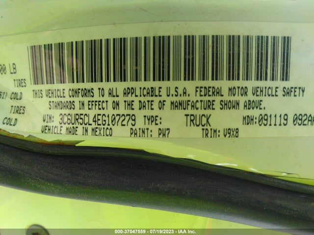3C6UR5CL4EG107279 RAM 2500 Tradesman