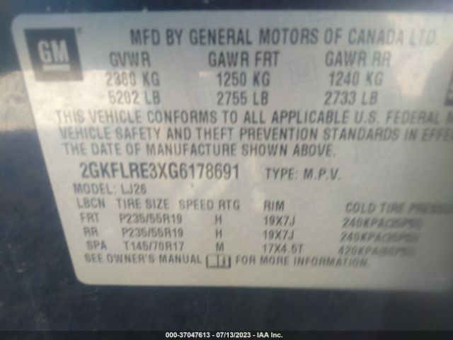 2GKFLRE3XG6178691 GMC Terrain Denali