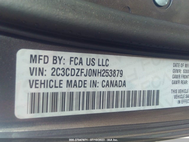 Dodge Challenger R/t Scat Pack 2022 2C3CDZFJ0NH253879 Image 9