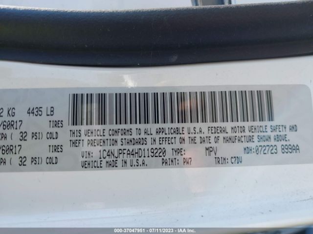 1C4NJPFA4HD119220 Jeep Patriot Latitude