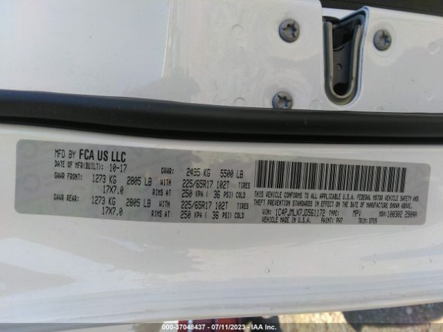1C4PJMLX7JD561172 Jeep Cherokee Latitude Plus