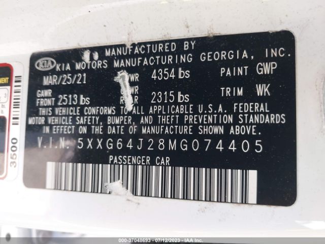5XXG64J28MG074405 KIA K5 Gt-line