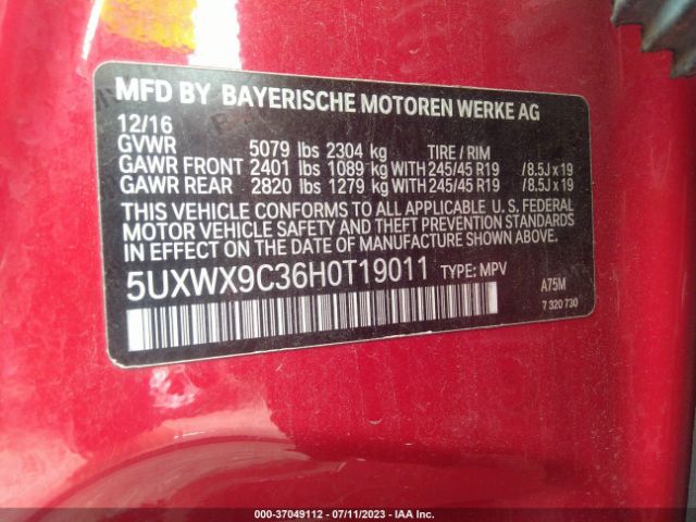 5UXWX9C36H0T19011 BMW X3 Xdrive28i