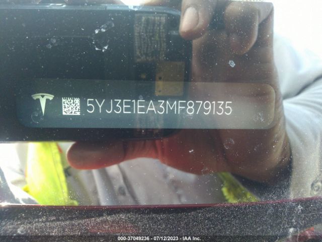5YJ3E1EA3MF879135 Tesla Model 3 Standard Range Plus