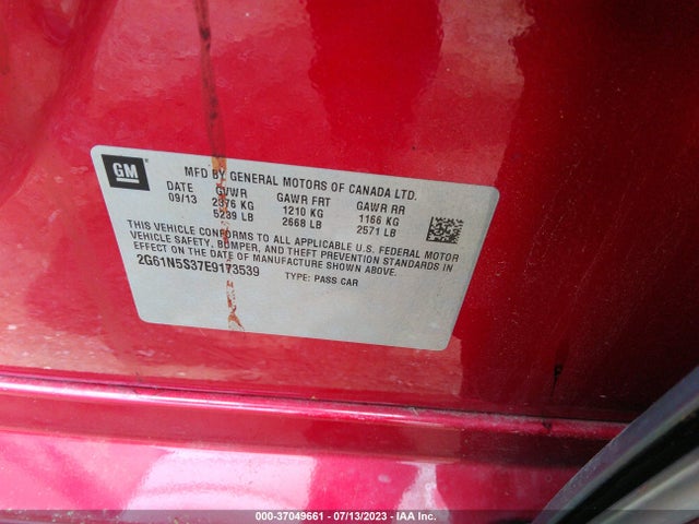 2G61N5S37E9173539 Cadillac XTS LUXURY
